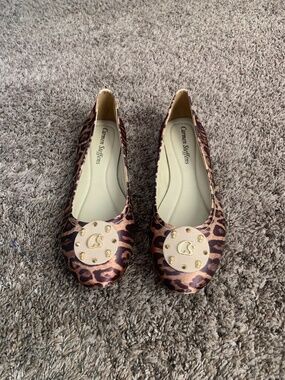 Carmen Steffens Leopard Animal Print Ballet Flats Sz.40/42 or 11 Shoes